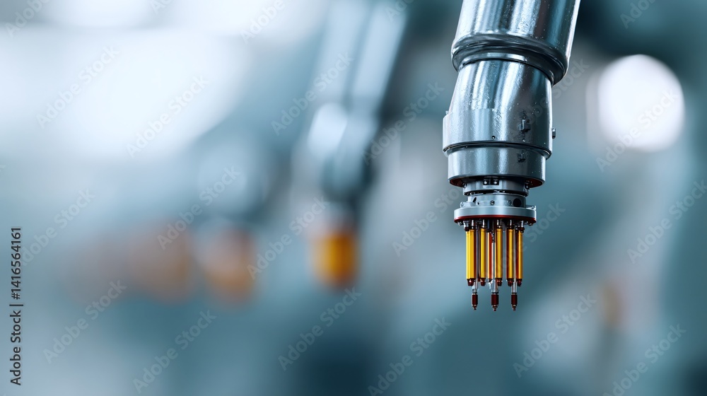 Poster advanced robotics in manufacturing with precision and efficiency