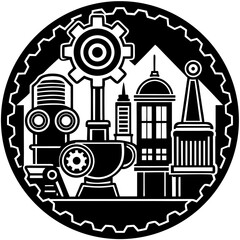  Robot Factory Builder Icon
