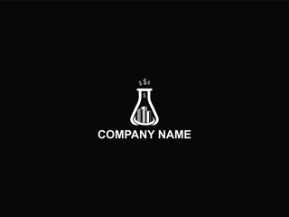 Lab house logo  and dollar icon logo design