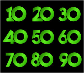 number , number vector, golden number, number logo, number pattern, different colour digit, number background