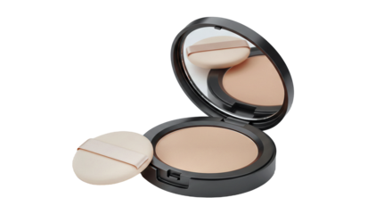 Compact Powder with Puffs and Mirror