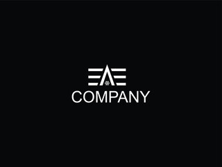Fototapeta premium EAE letter logo design and A letter creative logo design