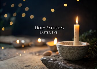 Holly Saturday Easter eve