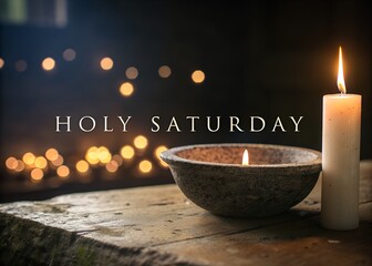 Holly Saturday Easter eve