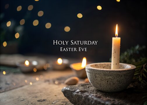 Holly Saturday Easter eve