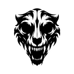 vector illustration of a skull