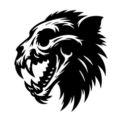 Predator Skull – Wild Beast Silhouette Vector