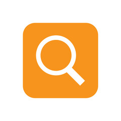 magnifying glass button sign