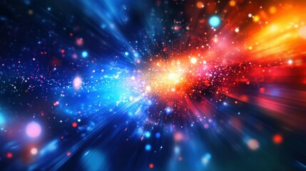 Fototapeta premium Space abstract si fi background with anstract spaceship in cosmos,