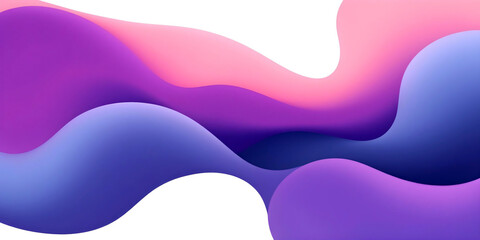Minimalist purple abstract form with clean silhouette and no effects