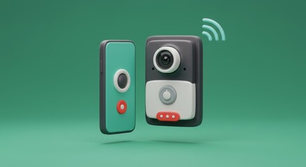 Smart Home Security System with Wireless Connectivity Featuring Doorbell and Camera for Enhanced Safety