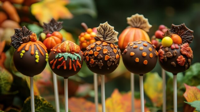 Thanksgiving cake pops