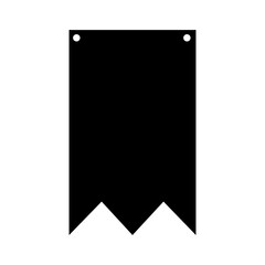 Banner bunting birthday party icon vector. bunting banner illustration sign or symbol.