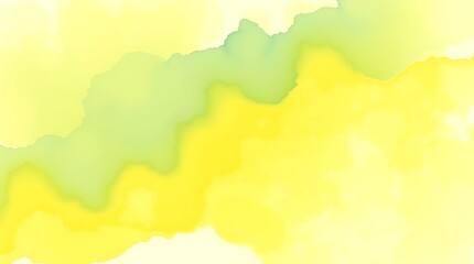 Obraz premium Expressive Abstract Watercolor Gradient Background - Yellow and Blue Wash