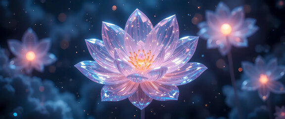 cosmic bloom 3D surrealism