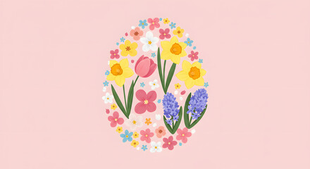 Floral Easter Egg Design
