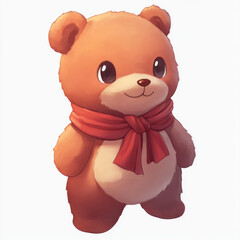 teddy bear isolated on white