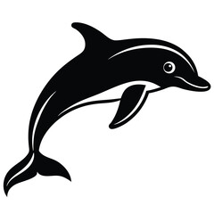 whale silhouette vector illustration