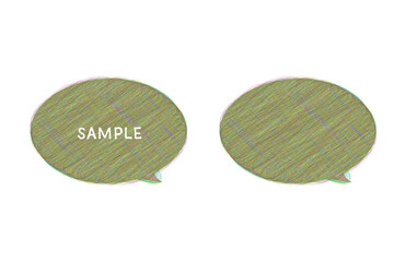 丸い形の吹き出し（スピーチバブル）
