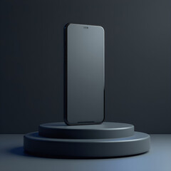 smartphone with black background