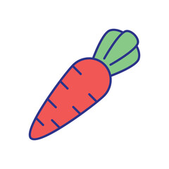Carrot Icon vector stock illustration