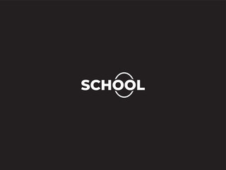 School word  is a creative T-shirt and logo design.