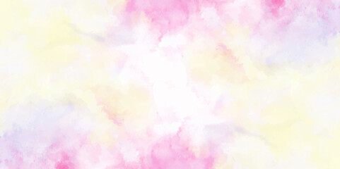 Colorful ink and pastel and stone textures, seamless watercolor paper texture, neon and ombre effects. .subtle watercolor pink yellow blue gradient illustration.