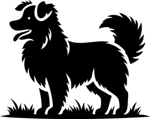 Dog Vector Illustration Logo In White Background