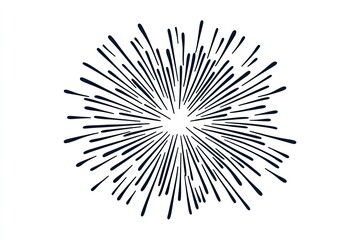 Obraz premium Abstract burst of radiating lines, starburst design