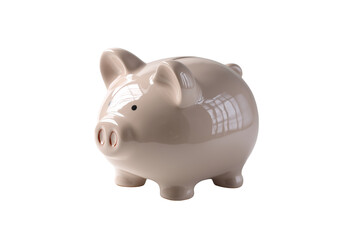 Obraz premium Rosa Sparschwein aus Keramik PNG mit transparentem Hintergrund