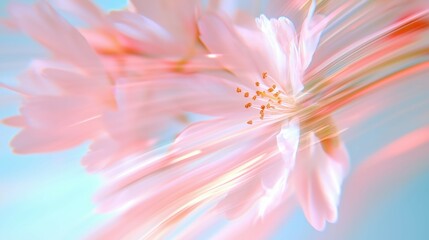 春風に揺れる桜の花