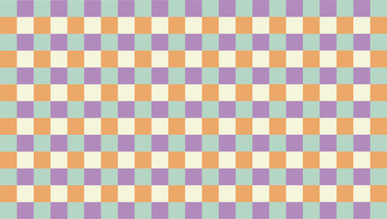 Opt for gingham pastel backgrounds for timeless wallpaper elegance.