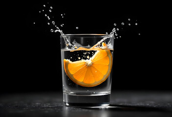 orange juice splash