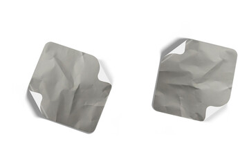 Obraz premium Blank Paper Sticker Tag Lable Texture Set For Mockup Template