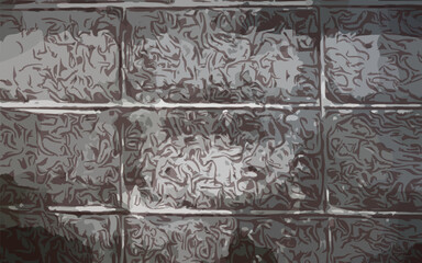 Vintage Brick Wall Vector Illustration with Rustic Texture