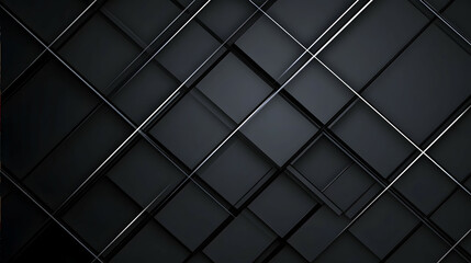 Obraz premium Simple grid design texture on black background