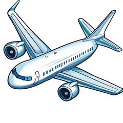 Fototapeta premium airplane on a white background