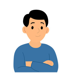 Vector male full of expression 