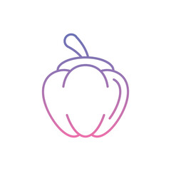 Bell Pepper Icon vector stock illustration