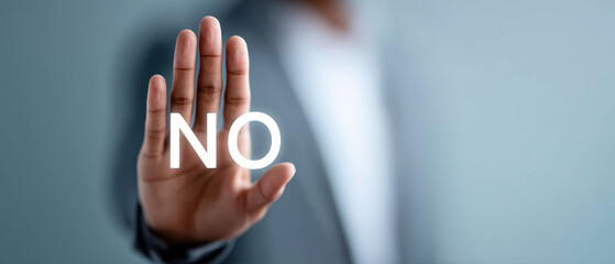 Trust is built on clear boundaries, and this gesture signifies firm no that establishes zero tolerance for disrespect