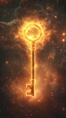 Golden Key Blazes in Cosmic Nebula