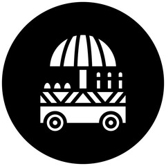 Vector Design Burger Cart Icon Style
