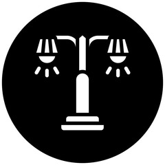 Obraz premium Vector Design Street Lamp Icon Style