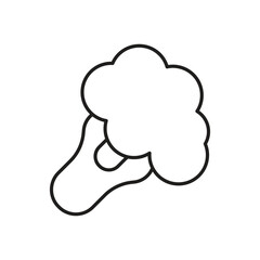 Broccoli Icon vector stock illustration