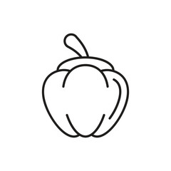 Bell Pepper Icon vector stock illustration