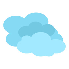 cloud icon on blue