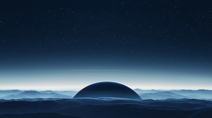 Abstract Lunar and Planetary Scenes with Cosmic Landscapes