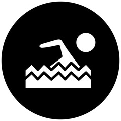 Swimming Icon Style