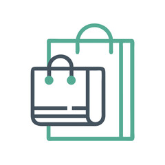 Obraz premium Shopping Bag Icon Representing Retail Purchase and Consumer Goods