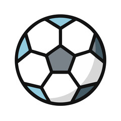 Fototapeta premium Soccer Ball Icon Representing School Sports and Team Activities